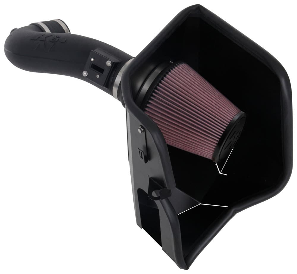 K&N cold air intake for GMC Sierra 1500 (2019–2026)