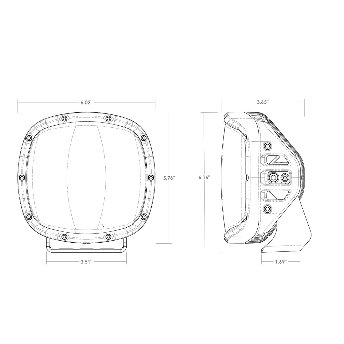 RIGID Industries Adapt XP Extreme Powersports LED Light, 3 Light Zones, GPS Module, Single 300414