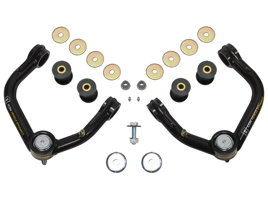 ICON Vehicle Dynamics control arms & track bar for Toyota Tacoma (1995–2004)