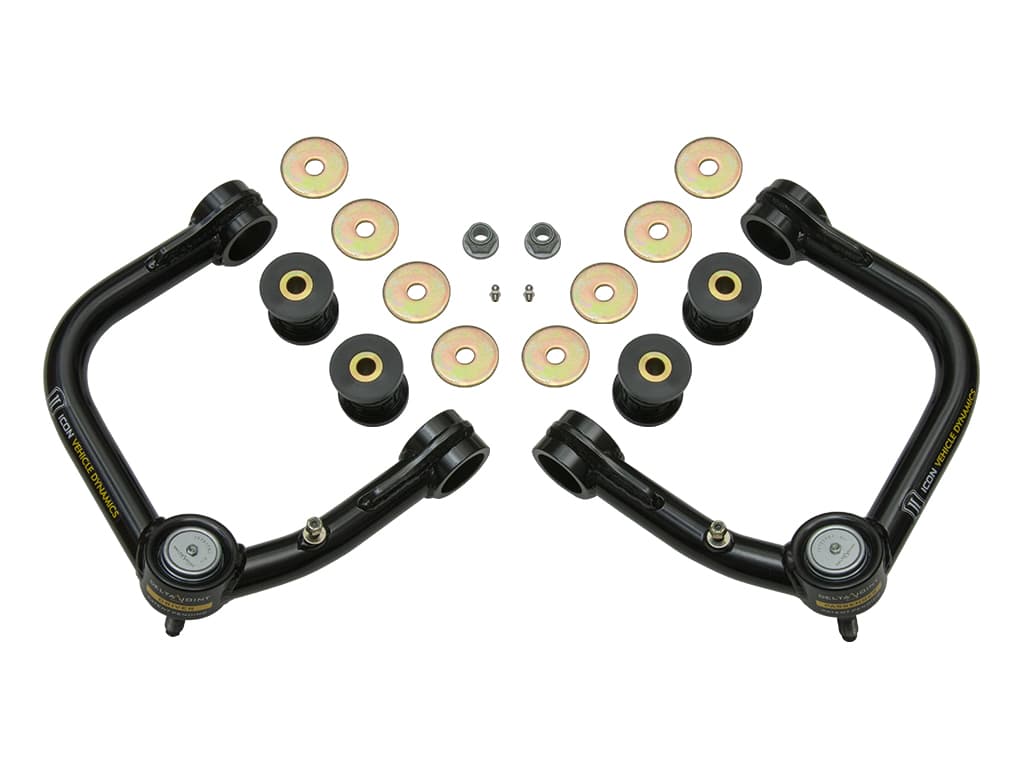 ICON Vehicle Dynamics control arms & track bar for Toyota Tacoma (2005–2023)