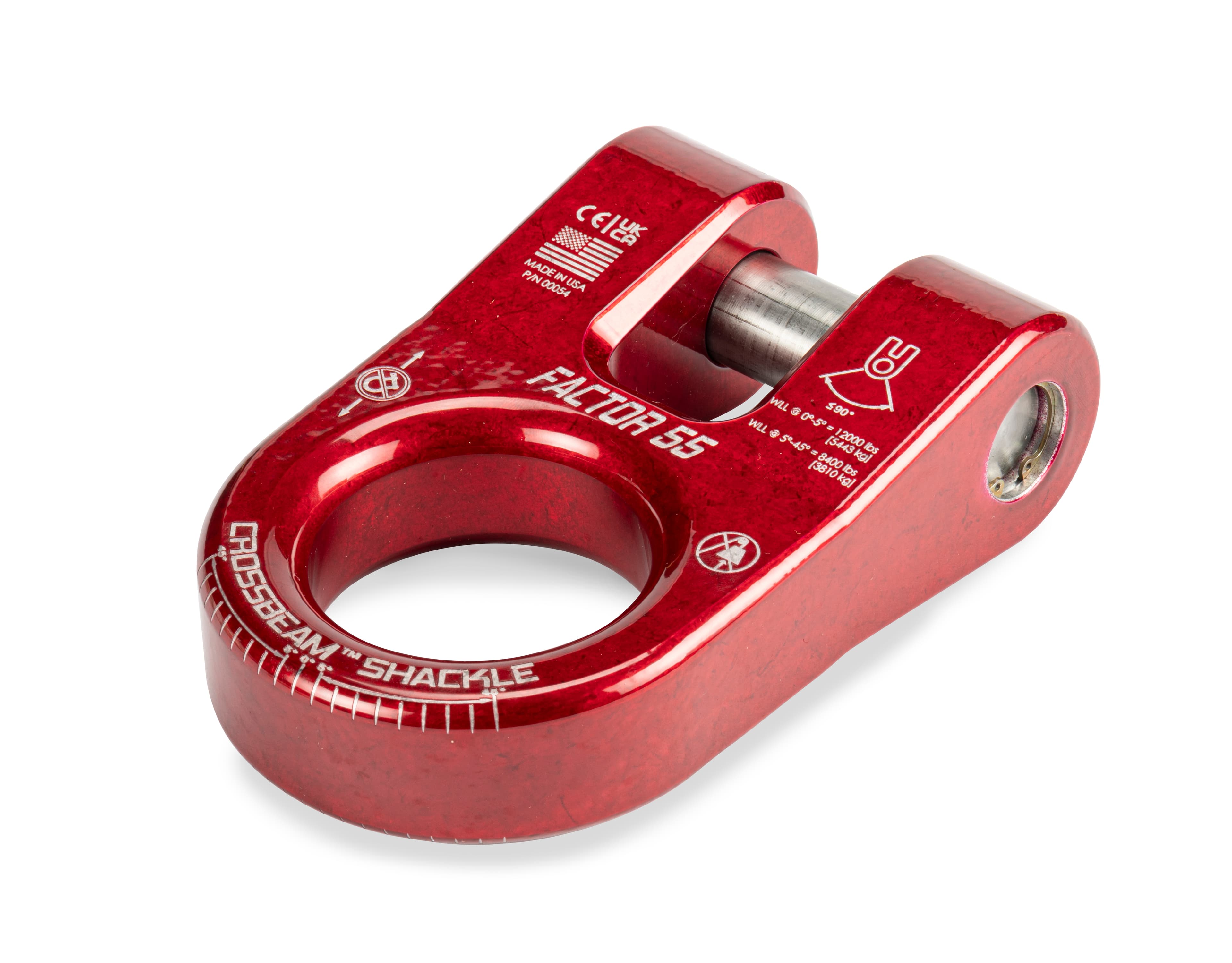 Factor 55 CROSSBEAM SHACKLE RED 00054-01