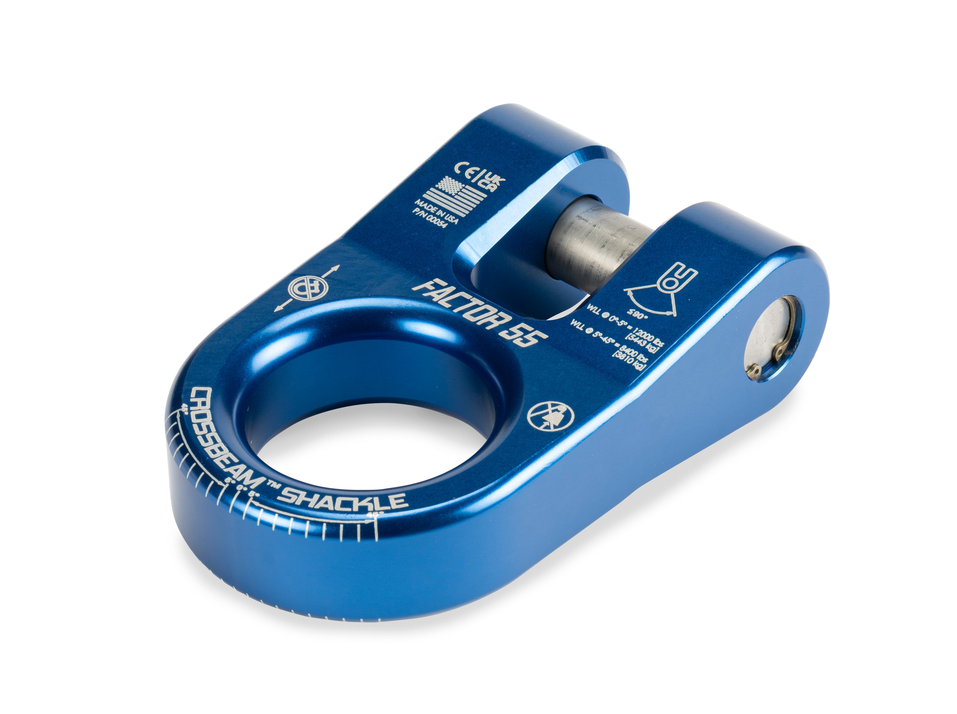 Factor 55 CROSSBEAM SHACKLE BLUE 00054-02