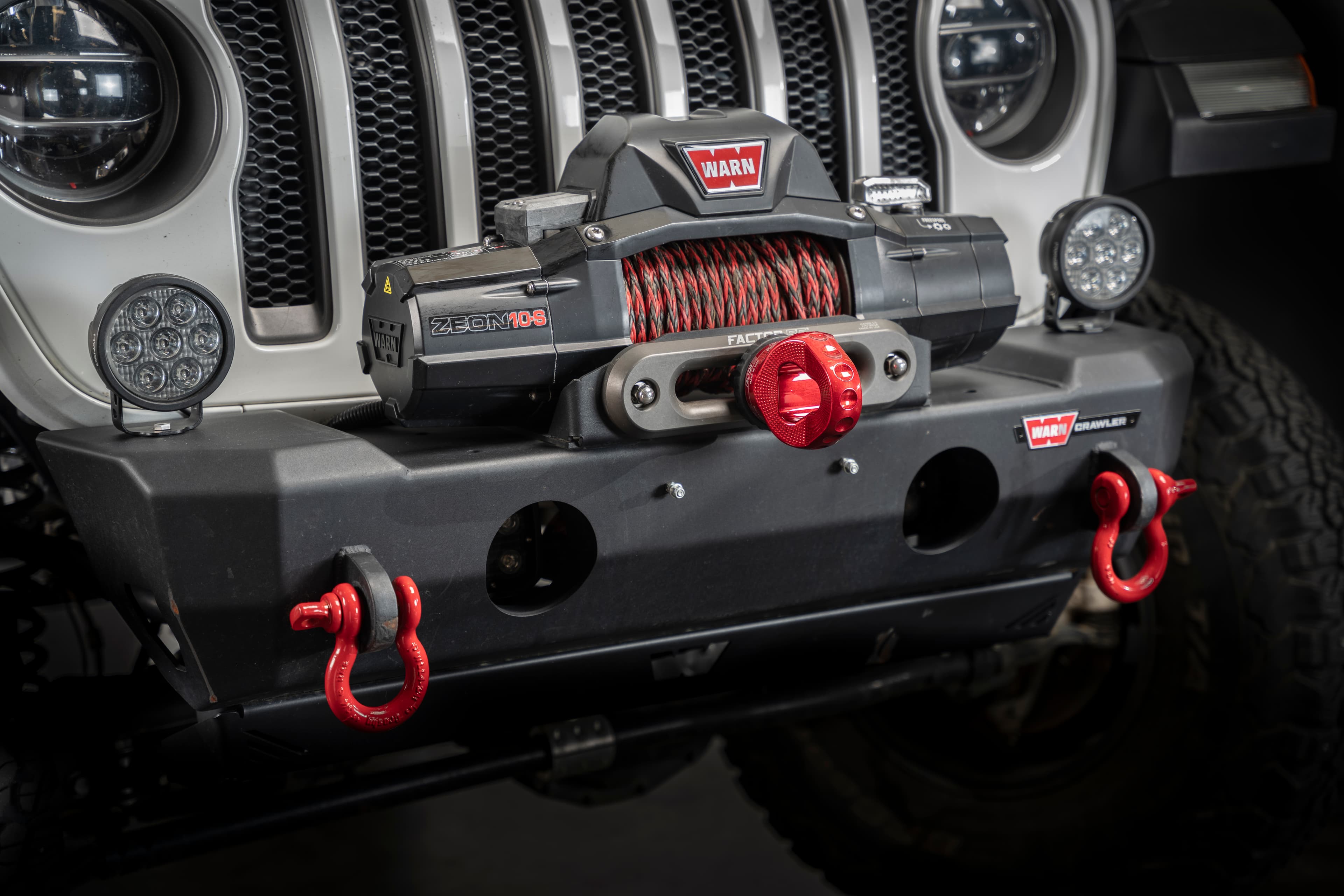 Factor 55 PROLINK "E" EXPERT WINCH SHACKLE MOUNT -- RED 00310-01