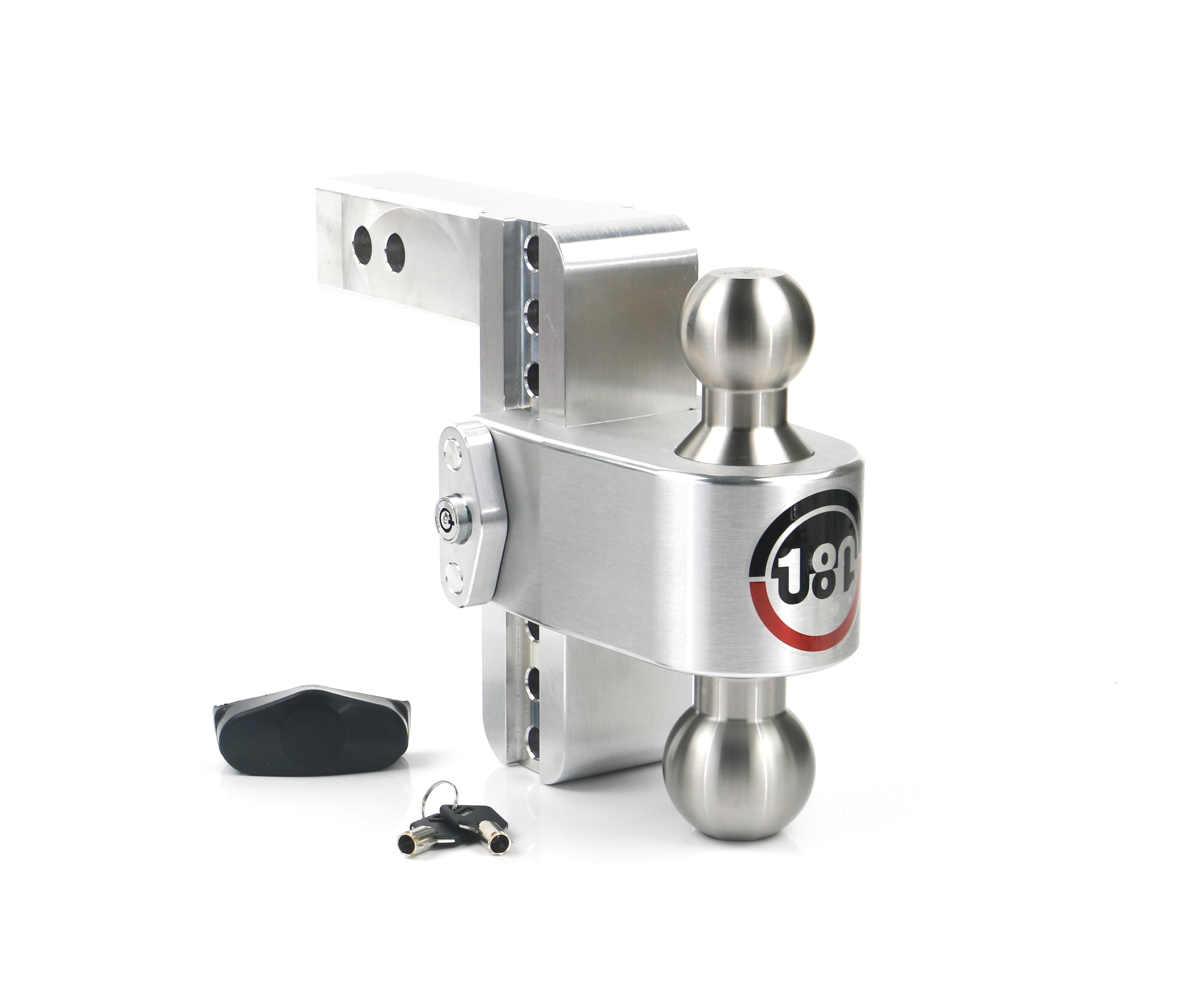 Weigh Safe 180 Hitch - Drop Hitch w/SS Combo Ball -  6" Drop for 2" Shank LTB6-2