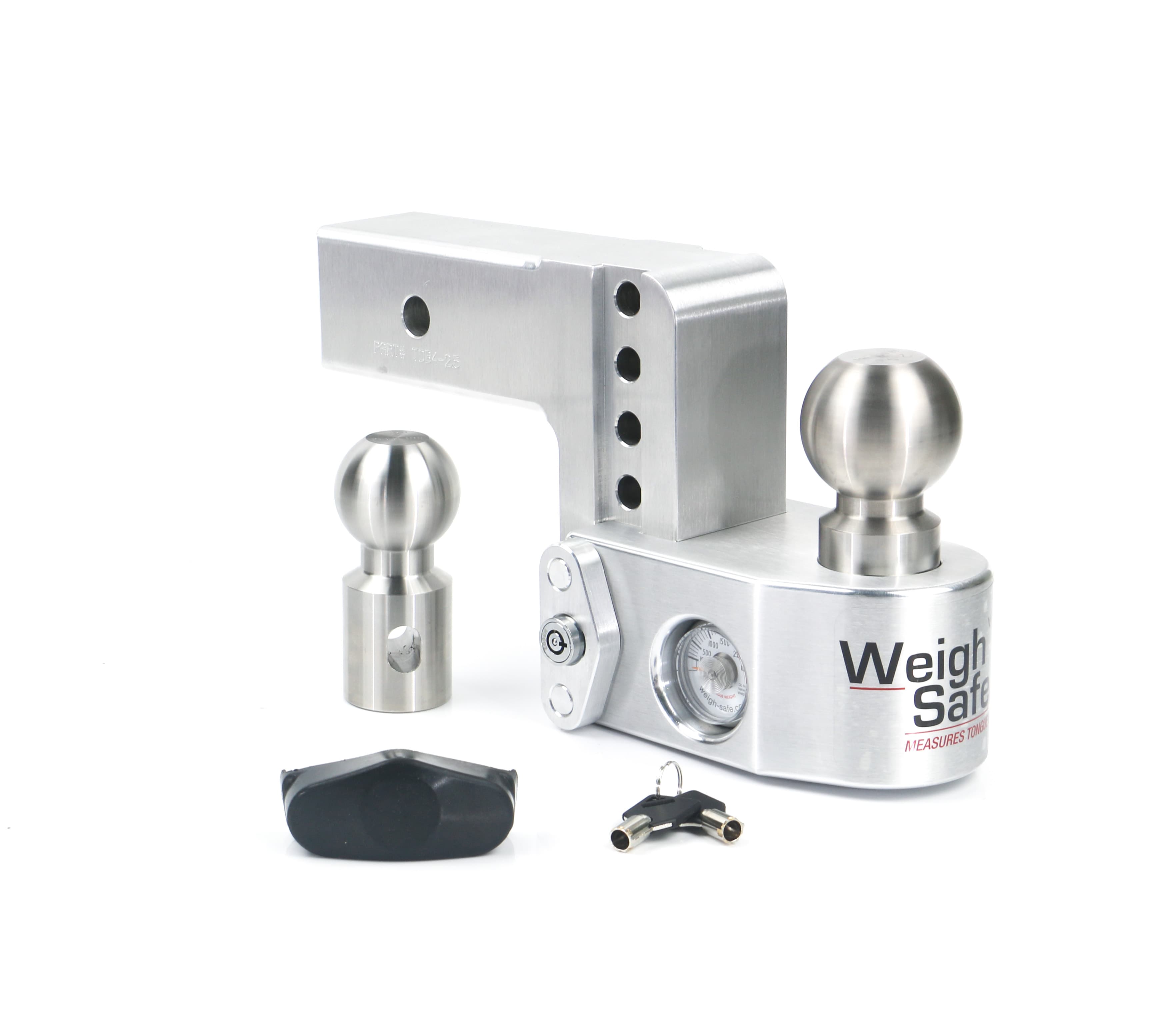 Weigh Safe Weigh Safe Adjustable Drop Hitch - 4" Drop for 2.5" Shank WS4-2.5