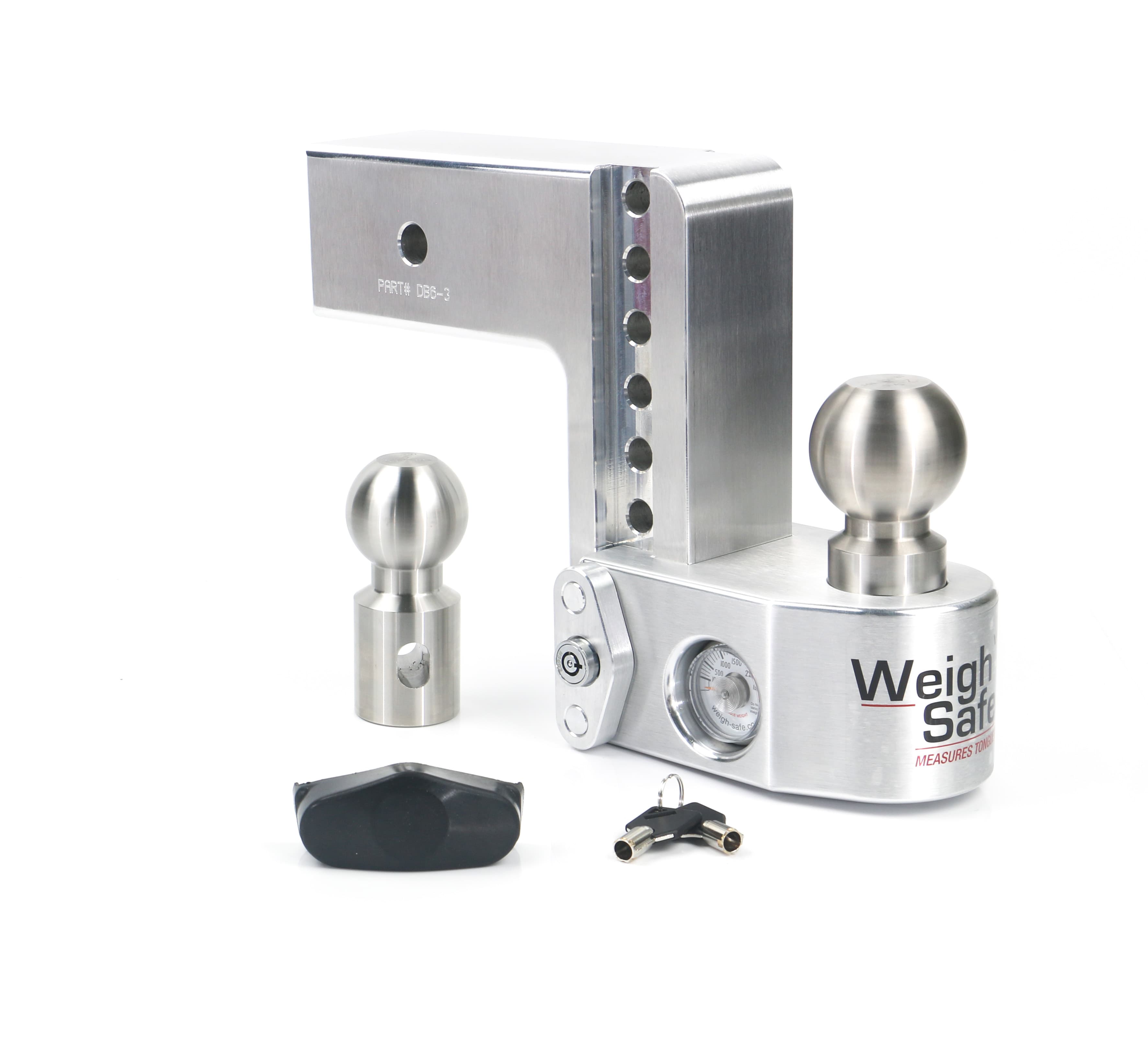 Weigh Safe Weigh Safe Adjustable Drop Hitch - 6" Drop for 3" Shank WS6-3