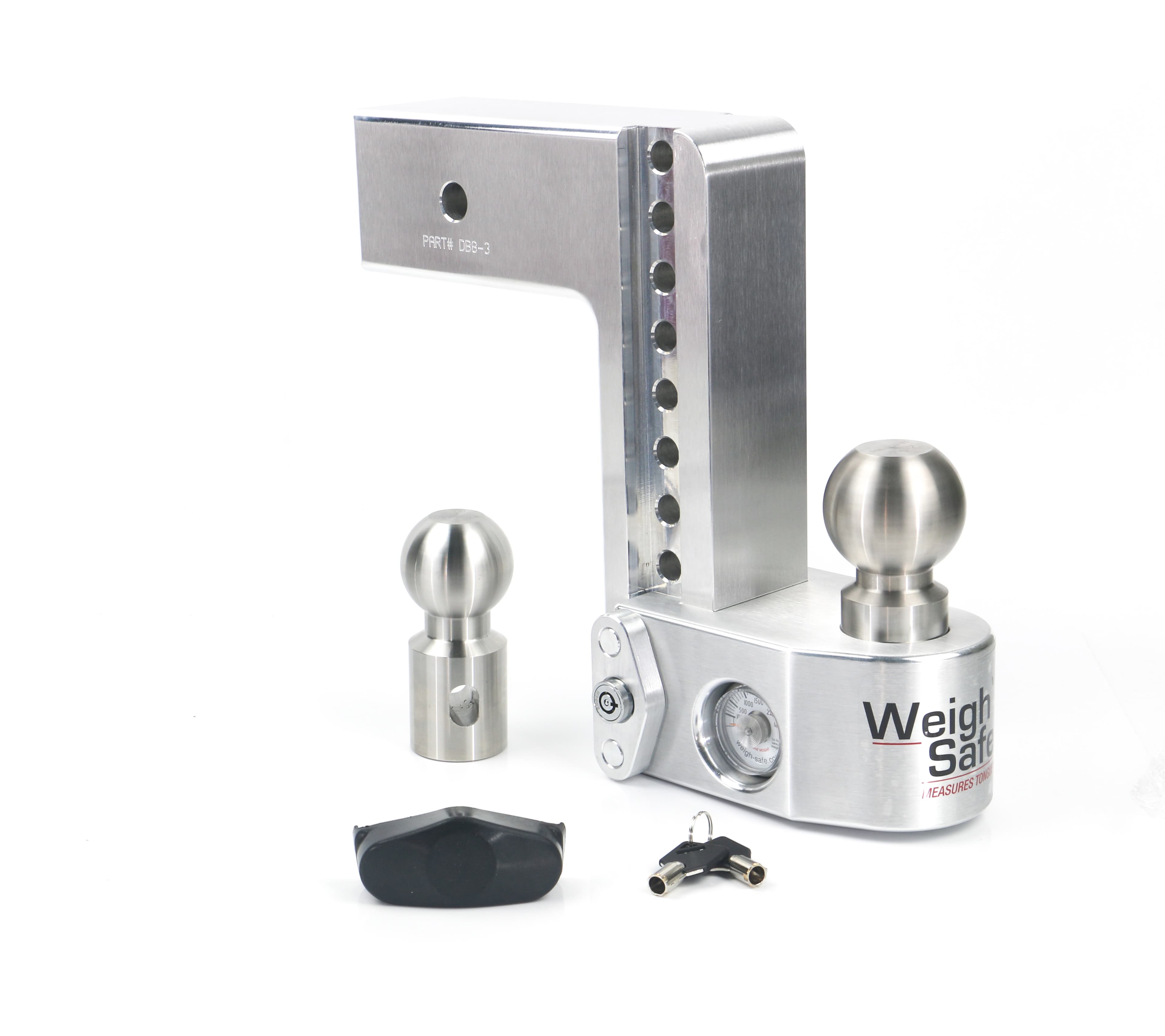 Weigh Safe Weigh Safe Adjustable Drop Hitch - 8" Drop for 3" Shank WS8-3