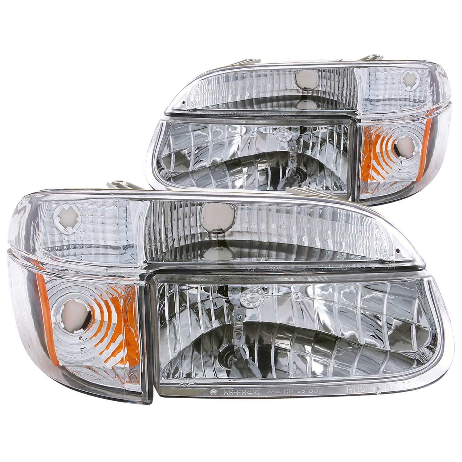 ANZO USA Crystal Headlight Set 111040