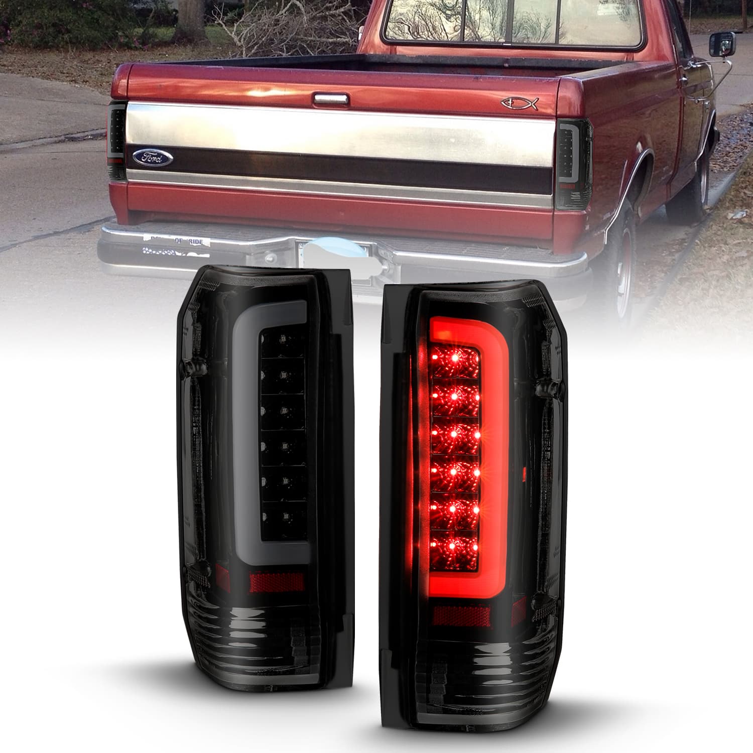 ANZO USA tail light for Ford F-150 (1987–1996)