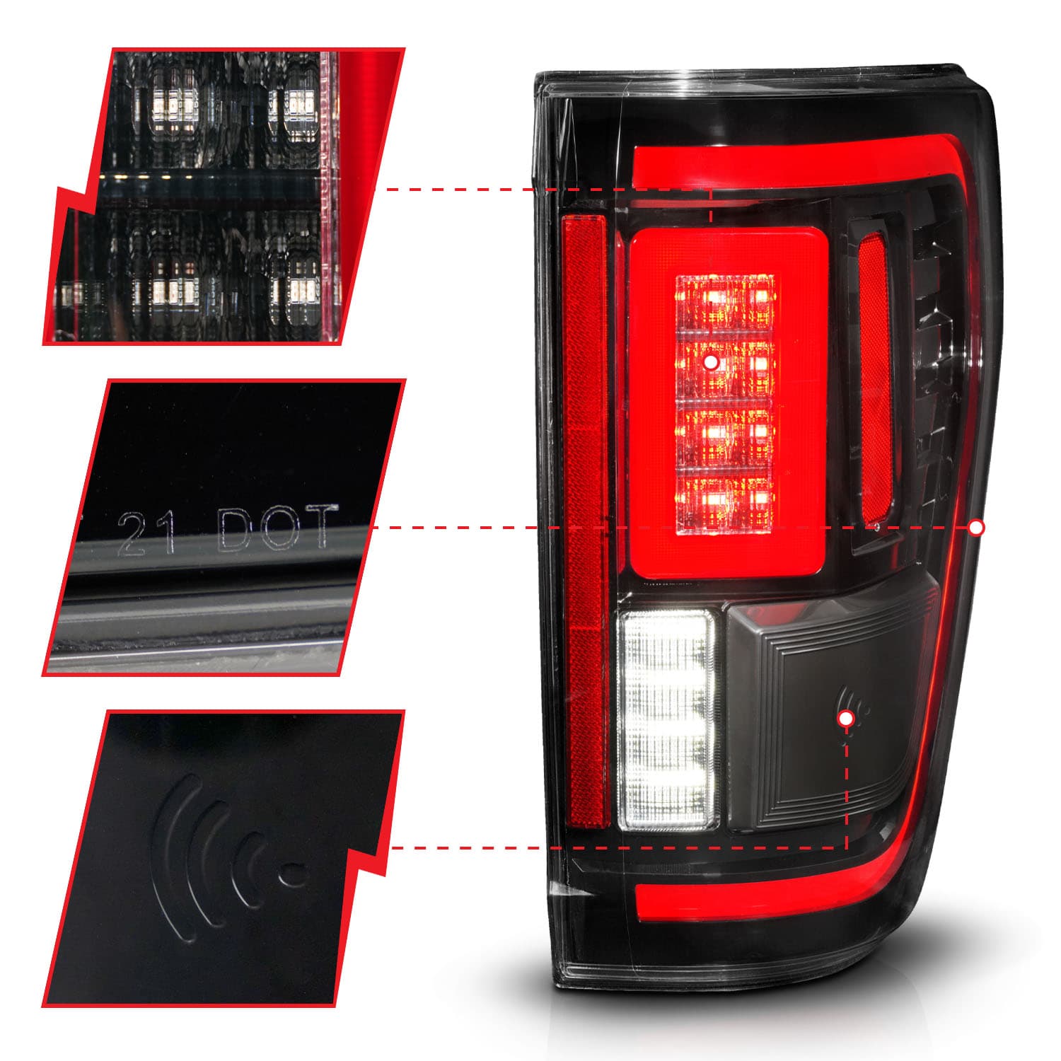 ANZO USA tail light for Ford F-150 (2021–2023)