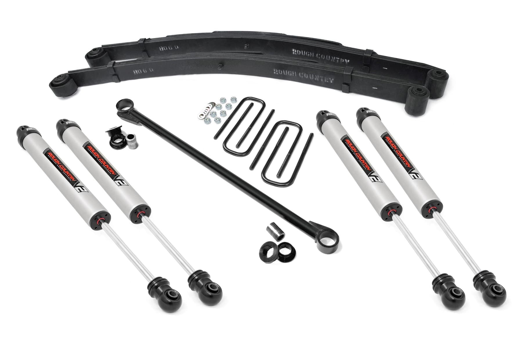 2.5-Inch Leveling Kit with V2 Shocks for Ford Super Duty