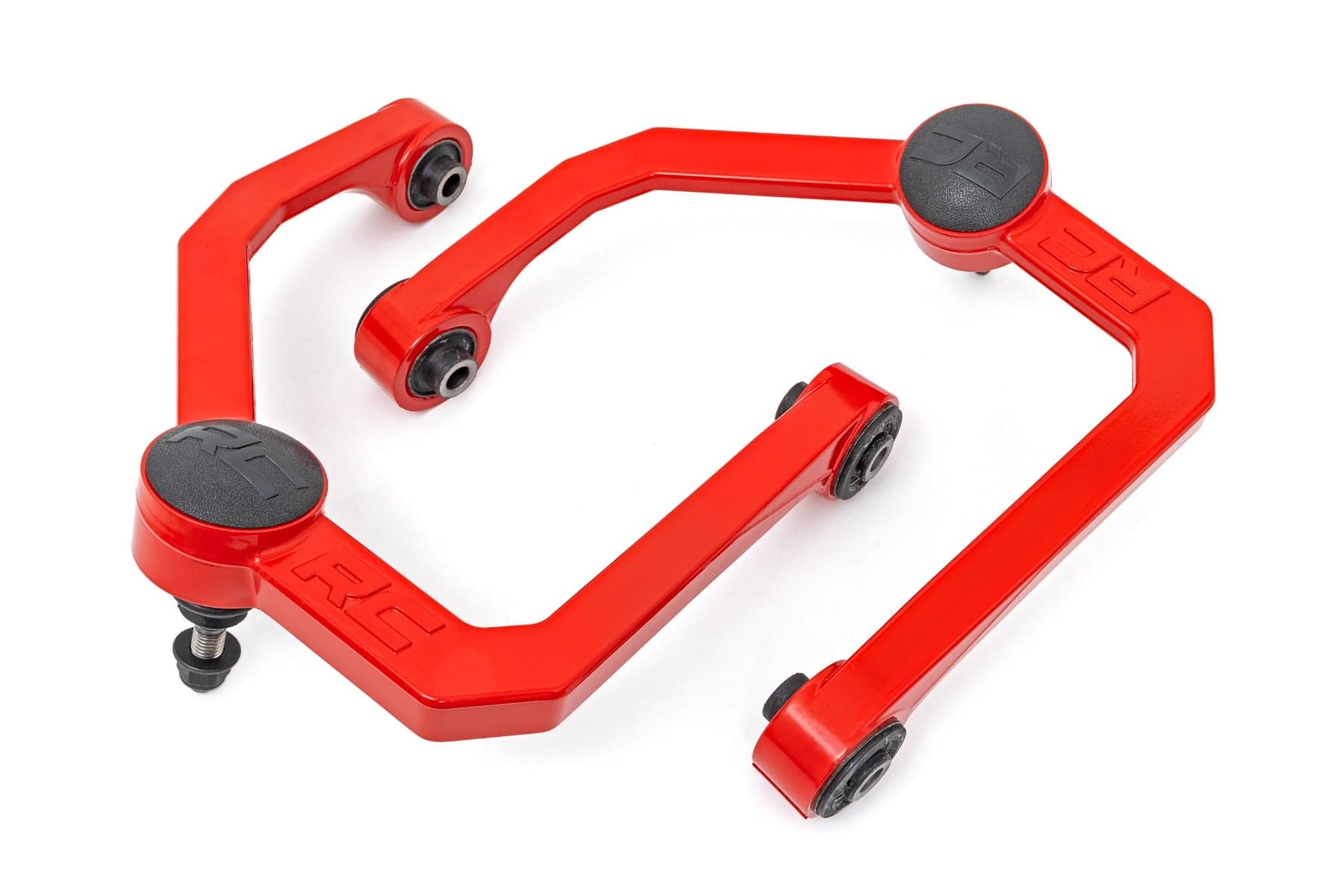 Red Forged Upper Control Arms for Lifted Nissan Titan