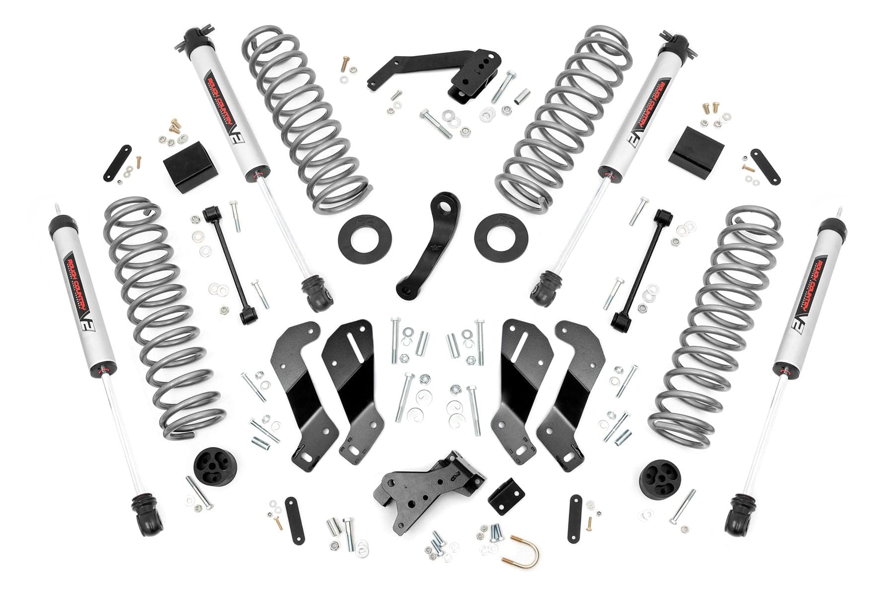 3.5-Inch Lift Kit with V2 Shocks for Jeep Wrangler JK 4WD (2007–2017)