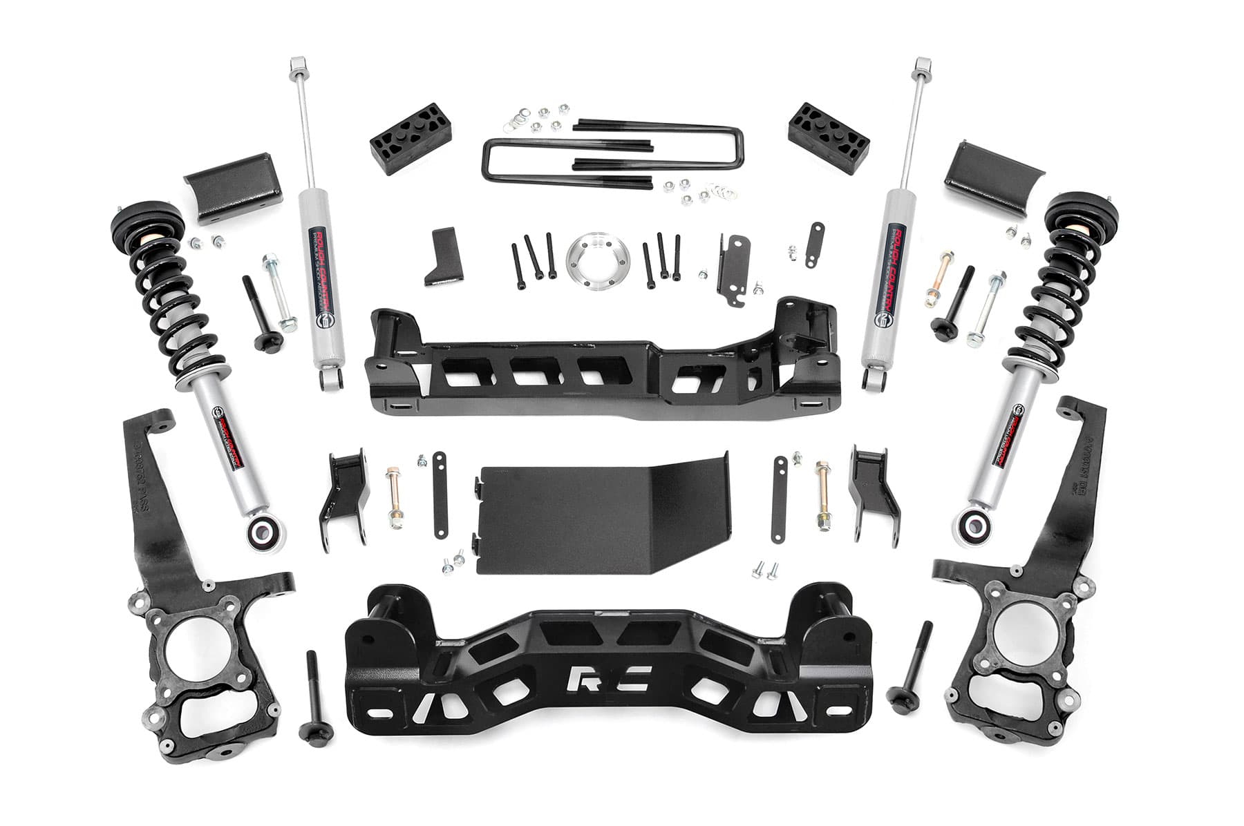 4-Inch Lift Kit with N3 Shocks for 2014 Ford F-150 4WD — Part 57431