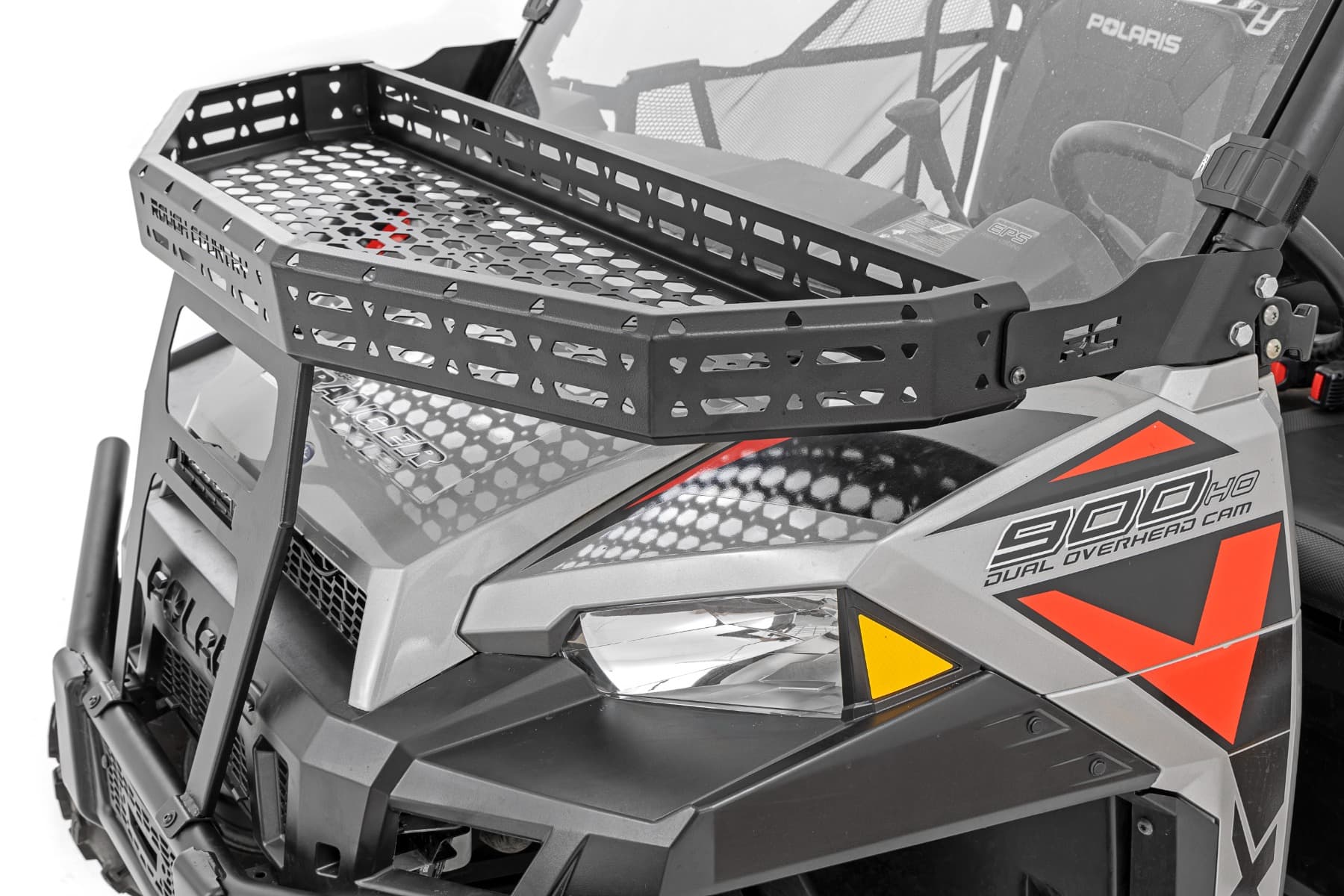 Front Cargo Rack with LED Light Bar for Polaris Ranger