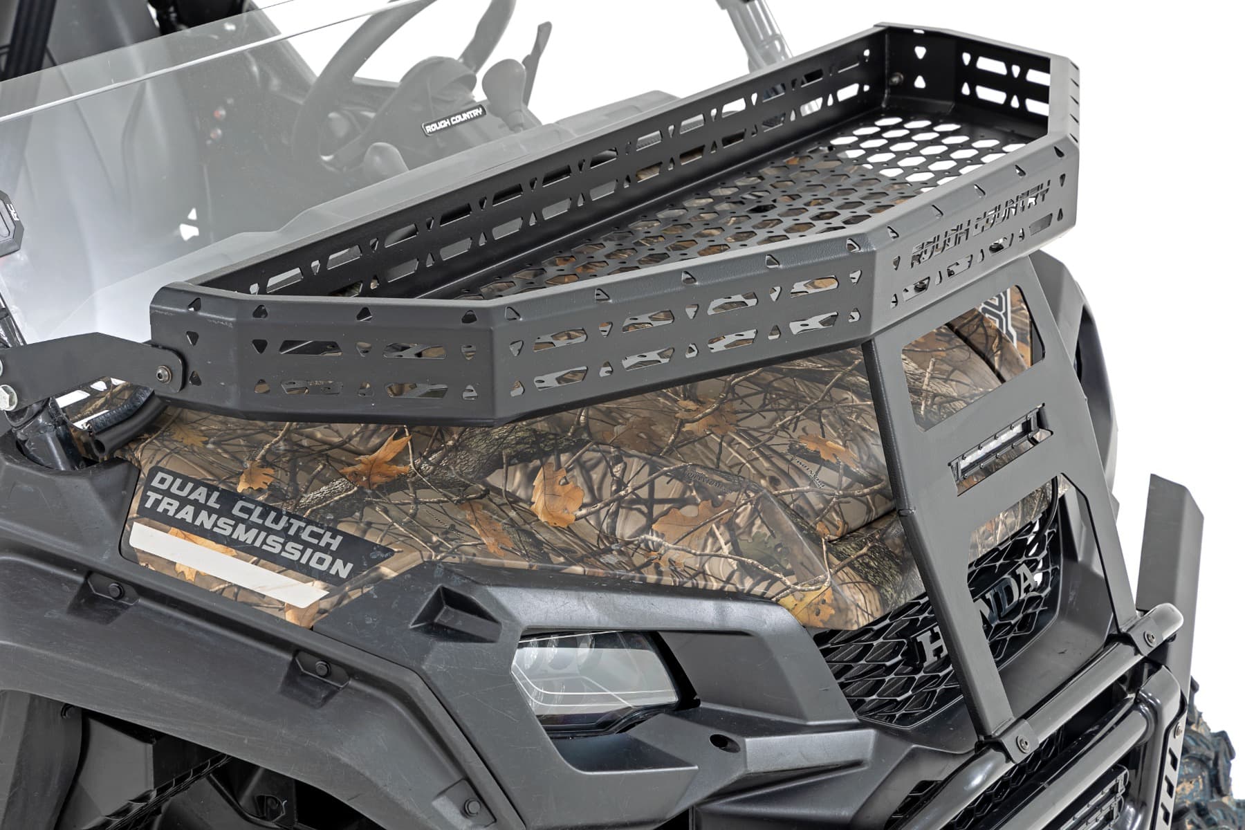Front Cargo Rack with 6-Inch LED Light Bar for Honda Pioneer 1000