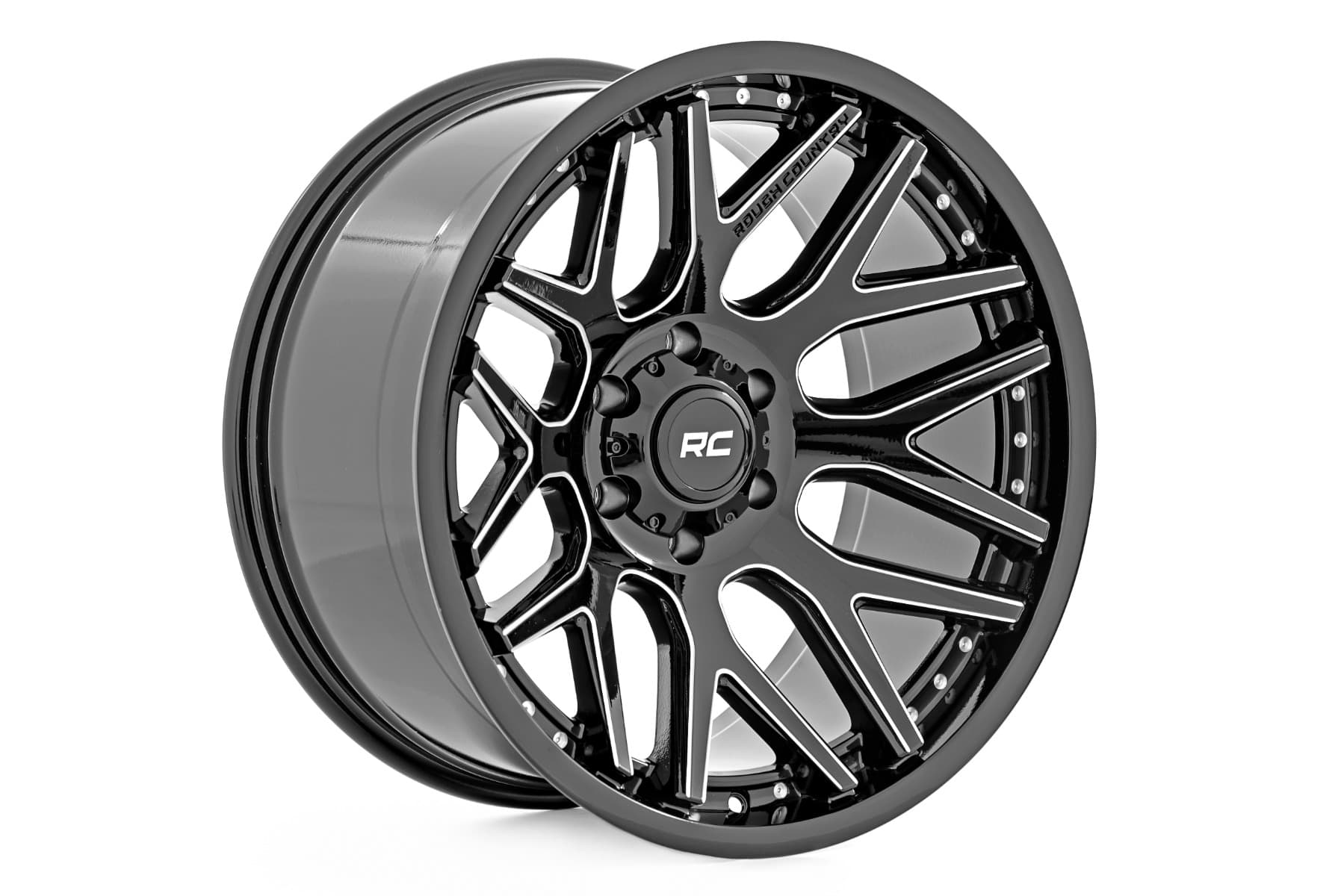 95 Series Wheel — Gloss Black with Machined Accents