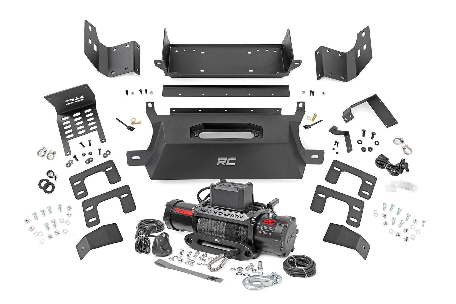 Hidden Winch Mount Kit with 12000-Lb Winch for Bronco (2021-2026)