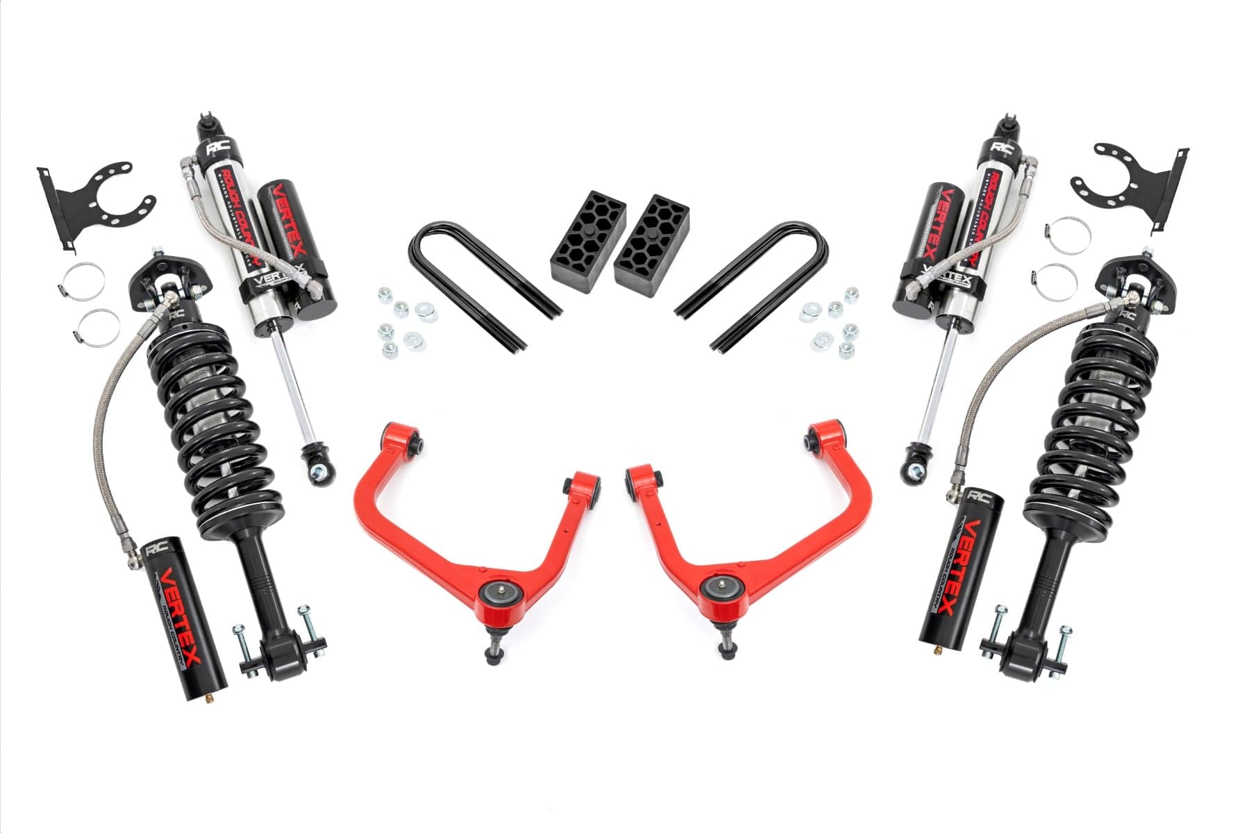 3.5-Inch Vertex 2.5 Lift Kit with Red Forged Arms, Silverado