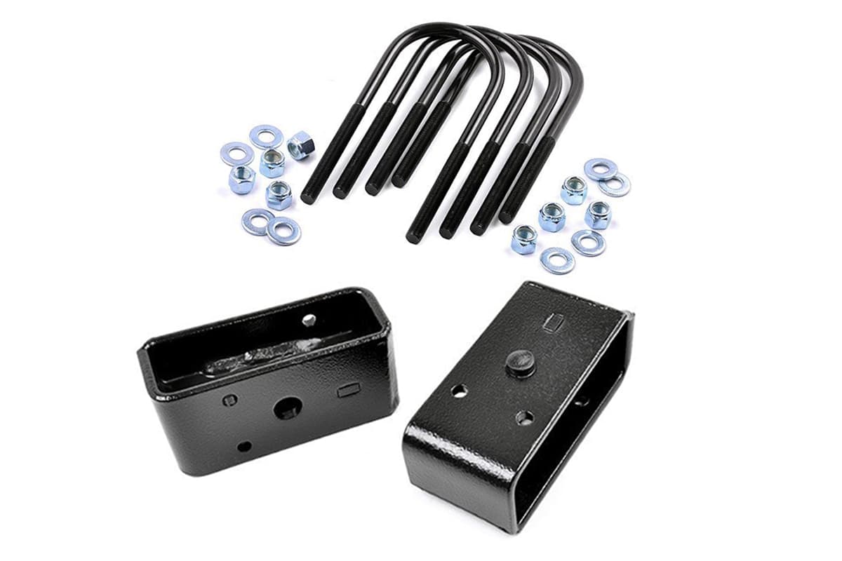 2-Inch Block and U-Bolt Kit for Ford F-250 Super Duty