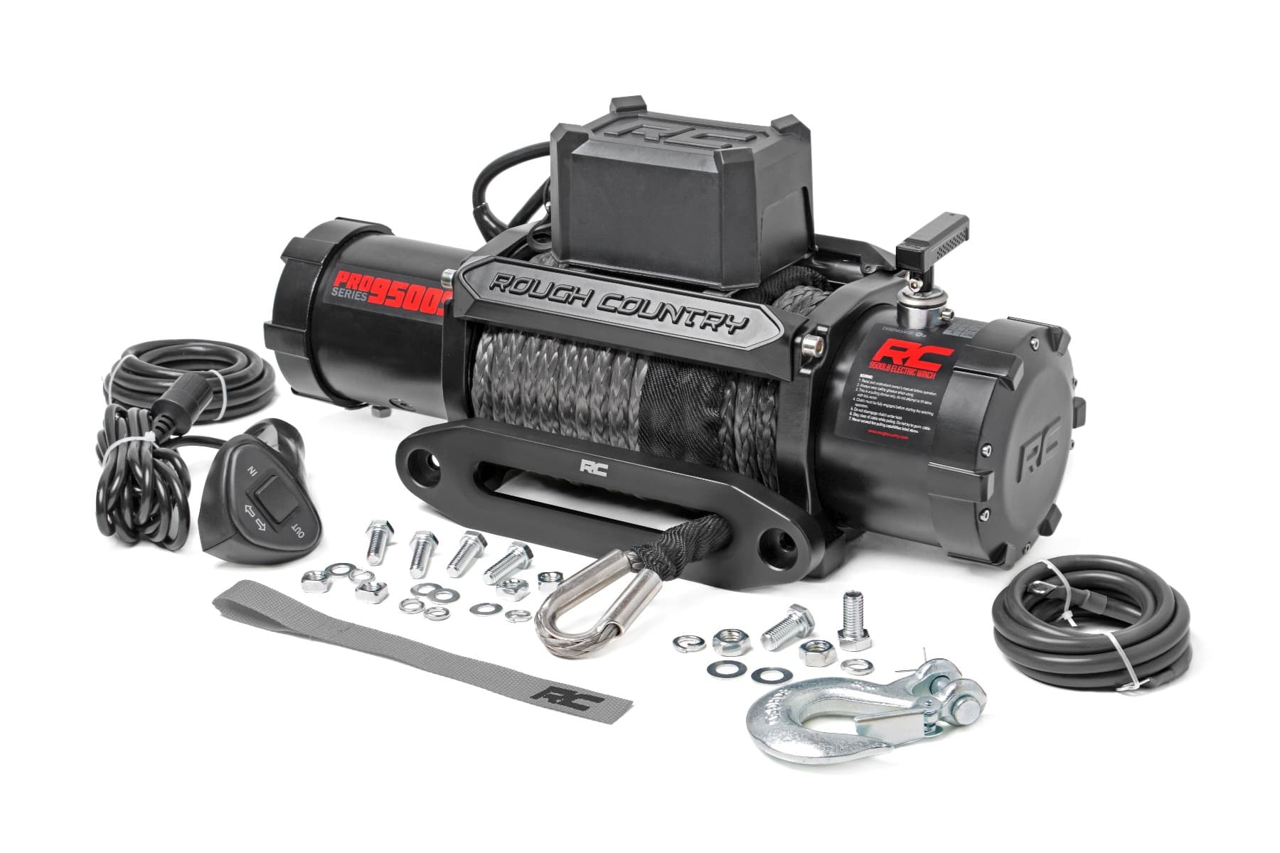 9500-lb Pro Series Winch with Synthetic Rope