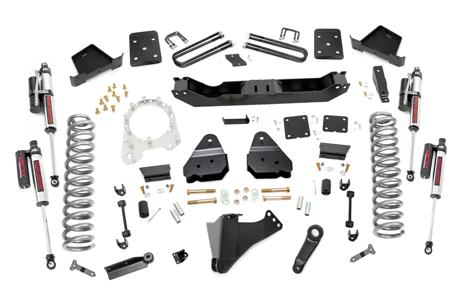 6-Inch Lift Kit with Vertex Shocks for Ford Super Duty 4WD (2017–2022) with Transfer Case Clocking Kit