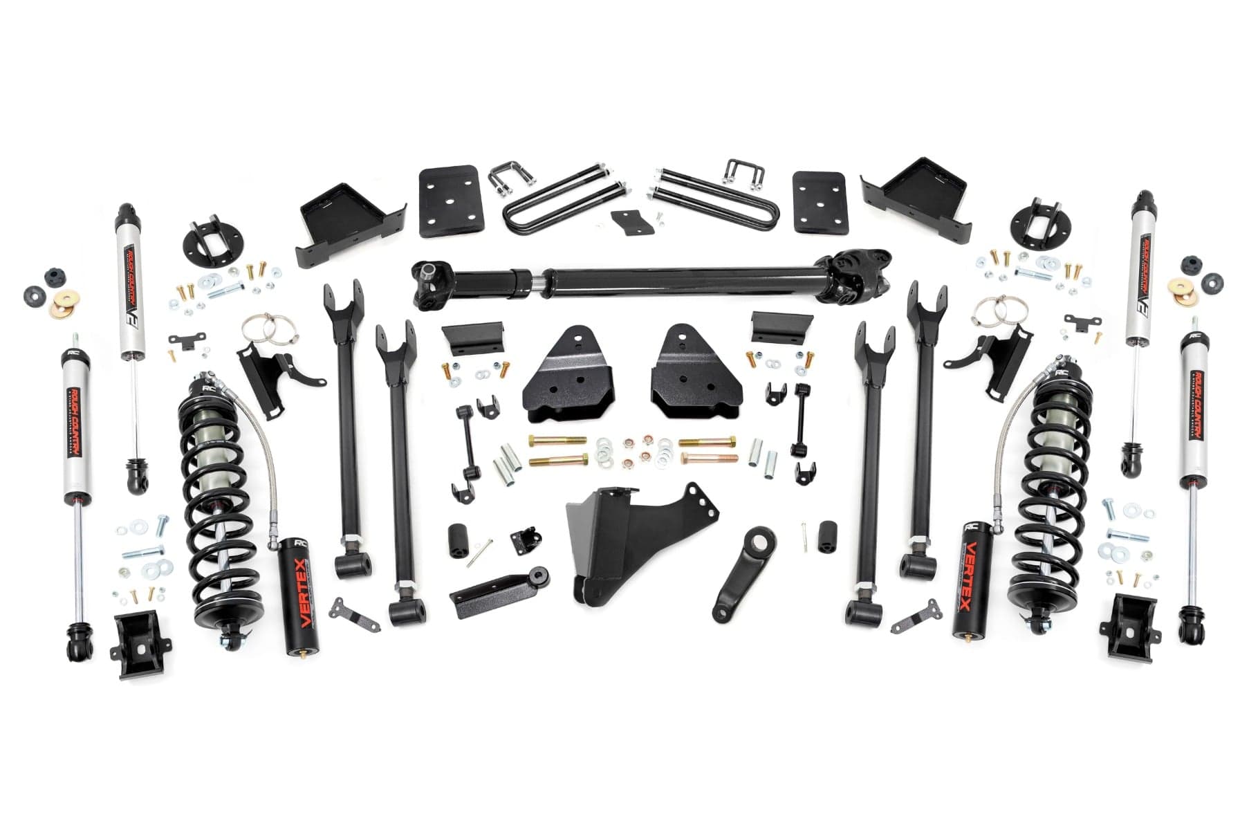 6-Inch Vertex Coilover Lift Kit for Ford Super Duty 4WD (2017-2022) with V2 Monotube Rear Shocks