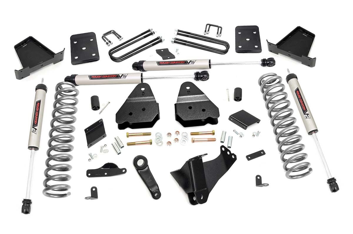 4.5-Inch Lift Kit with V2 Shocks for Ford F-250 4WD (2015–2016)