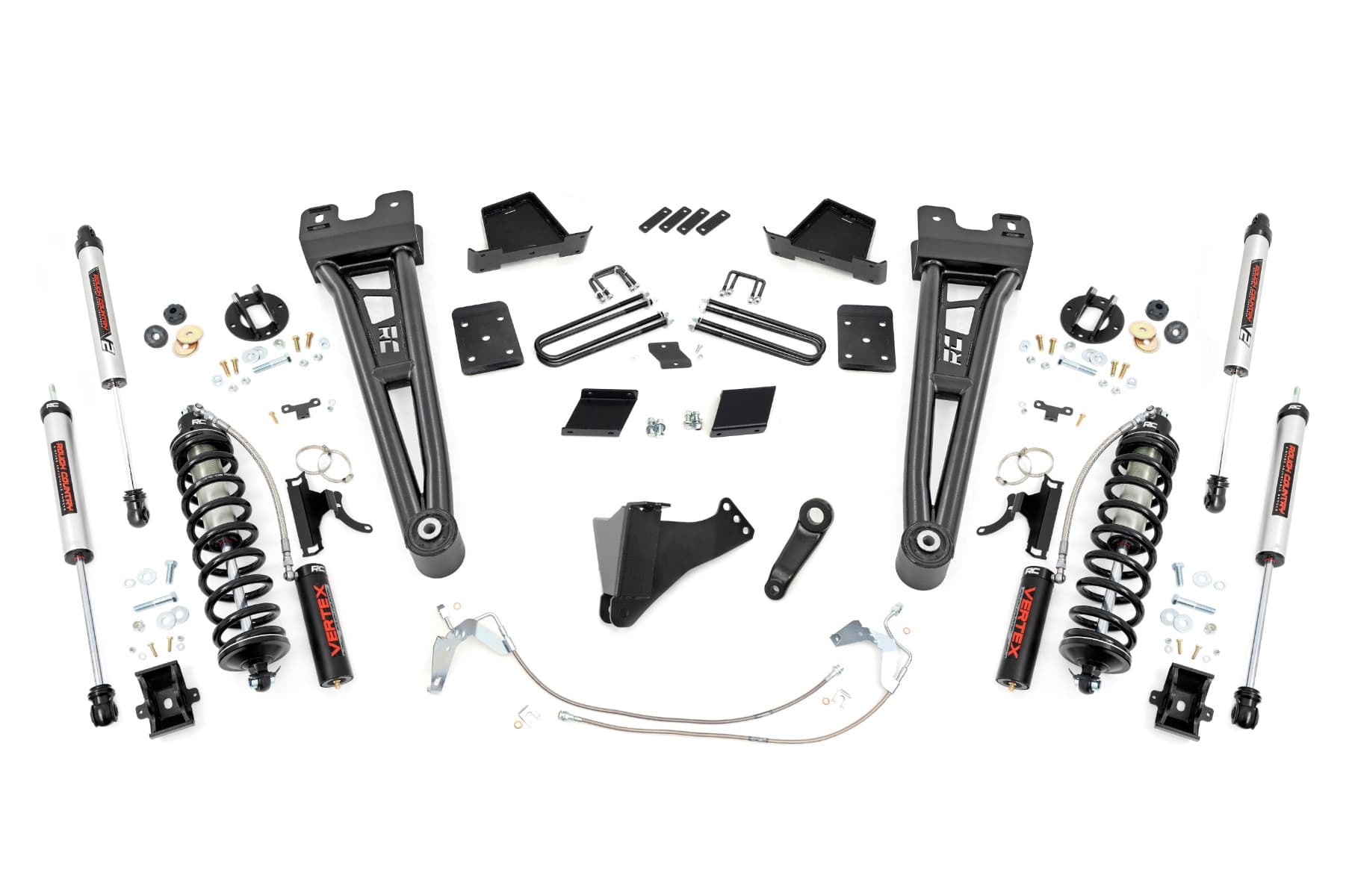 6-Inch Lift Kit with Vertex Coilovers for F-250 4WD (2011–2014) for Trucks without Overloads