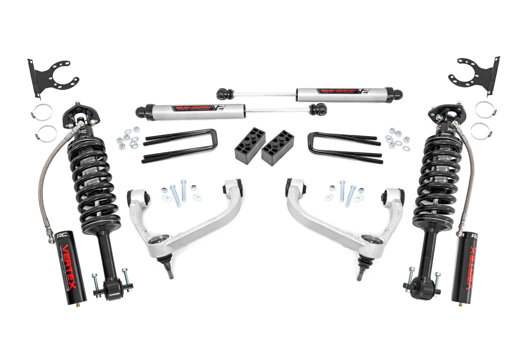 3-Inch Lift Kit with Vertex Struts for 2014–2020 Ford F-150 4WD with V2 Monotube Rear Shocks