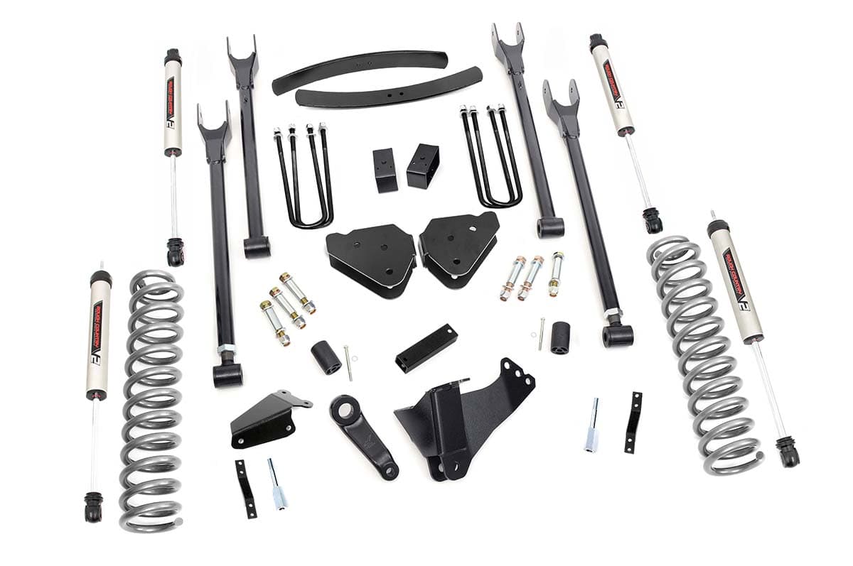 6-Inch Lift Kit with V2 Shocks for Ford Super Duty 4WD (2005–2007) — Part 57970