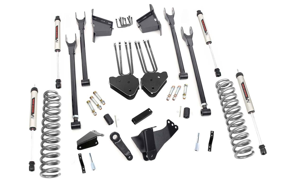 8-Inch Lift Kit with V2 Shocks for Ford Super Duty 4WD (2005–2007) — Part 59170