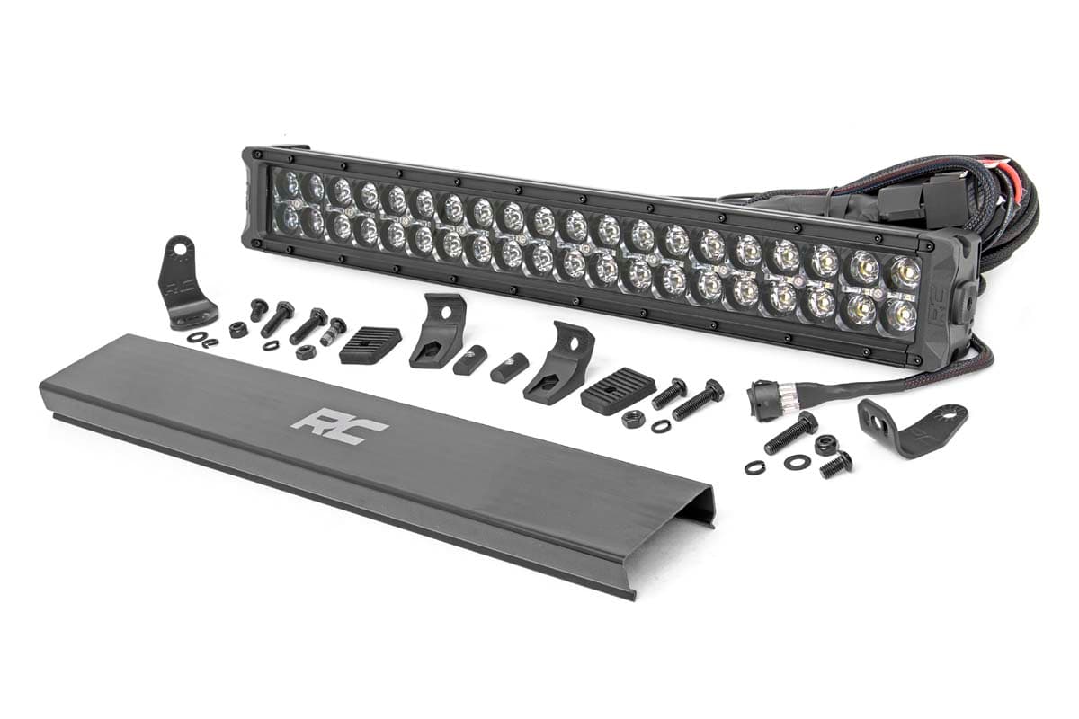 20-Inch Black Series LED Light Bar with Amber DRLs
