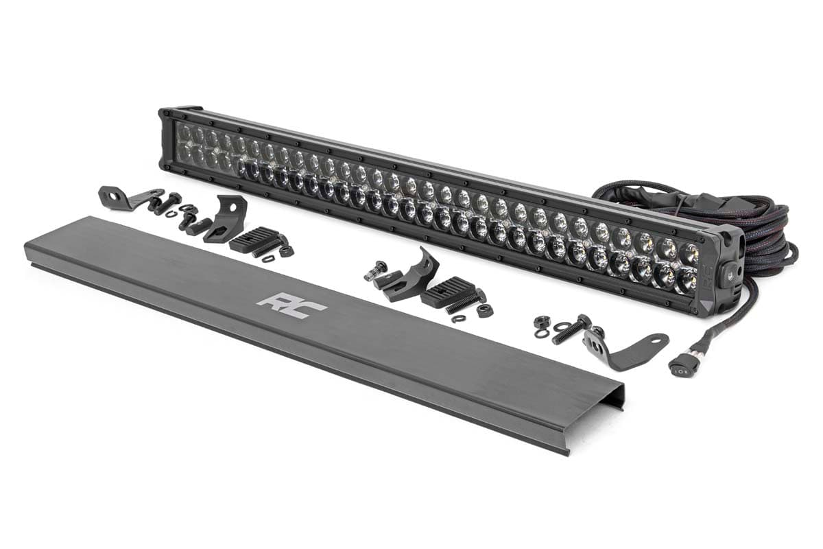 30-Inch Black Series LED Light Bar with White DRLs