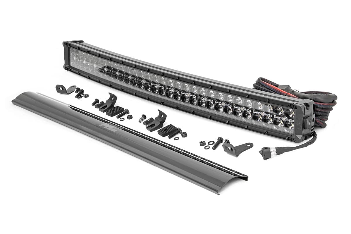 30-Inch Black Series LED Light Bar with Amber DRLs