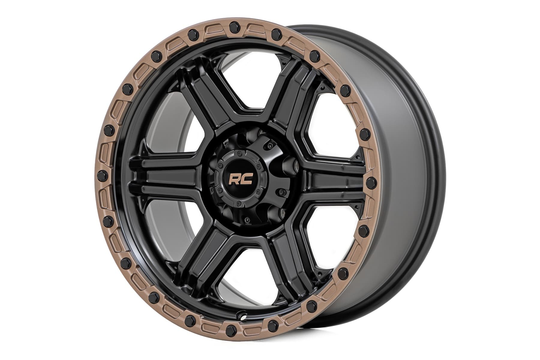 79 Series Wheel — Bronze Ring over Semi Gloss Black