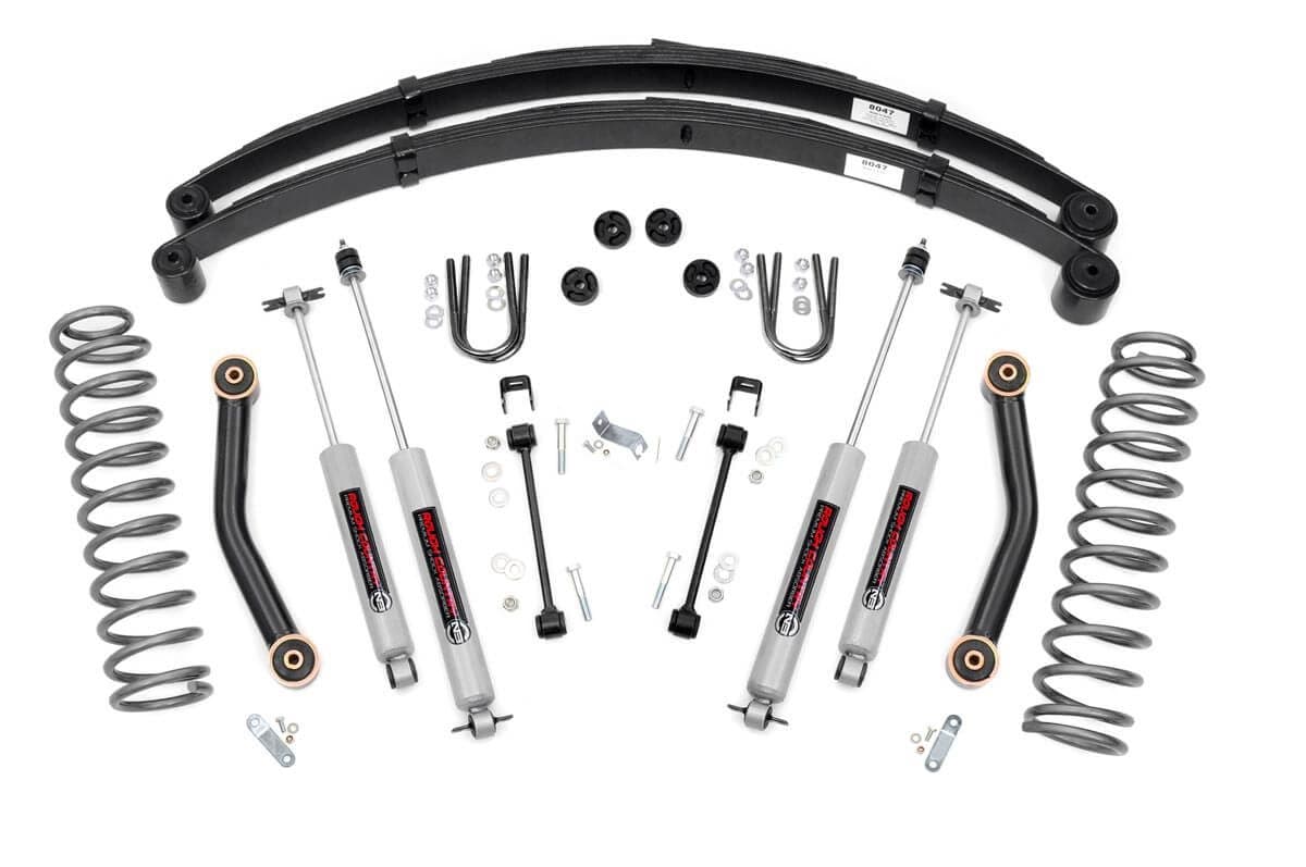 4.5-Inch Lift Kit with N3 Shocks for Jeep Cherokee (1984-2001)