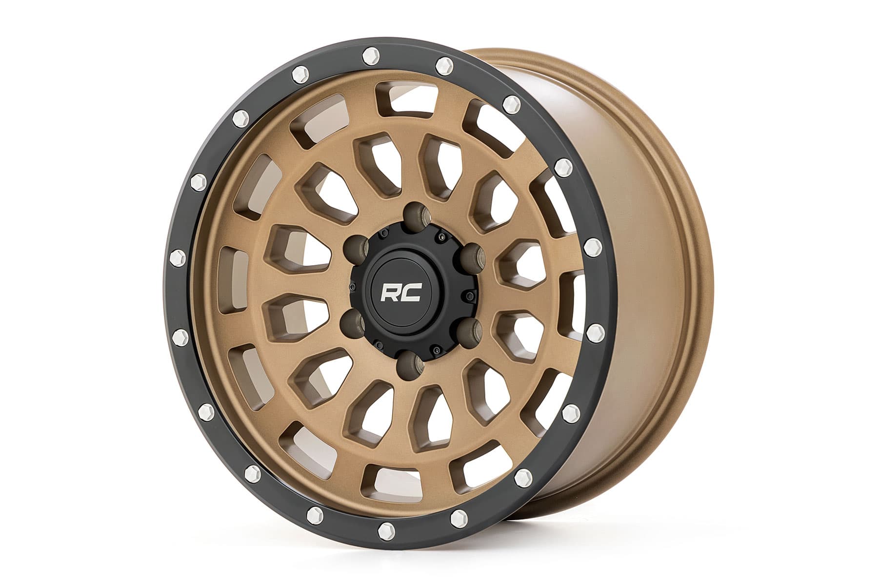 87 Series Simulated Beadlock Wheel in Bronze with Black Ring