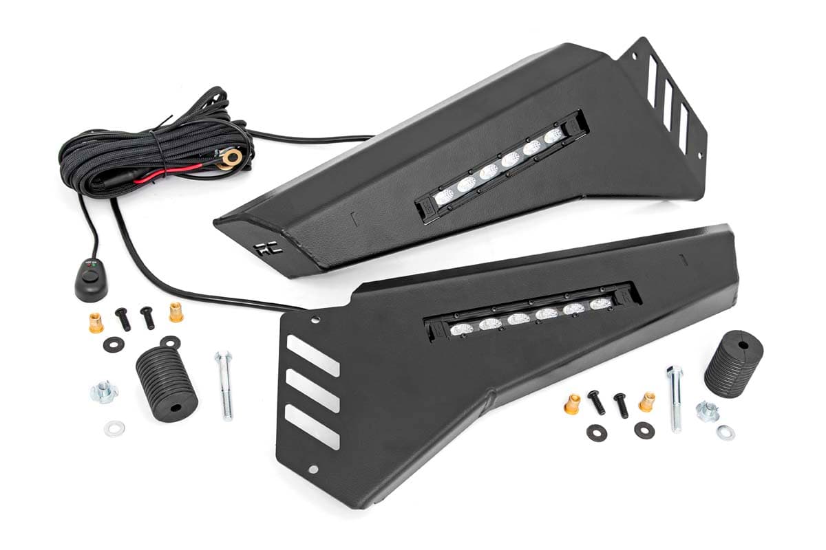 Bumper Wings with 6-Inch LED Light Bars for Pioneer 1000