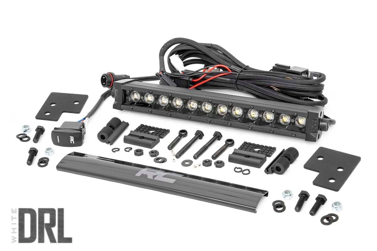 12-Inch Black Series LED Light Bar Kit for Polaris Ranger
