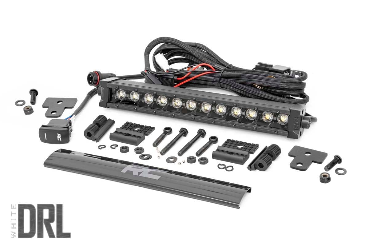 12-Inch Black Series LED Light Bar Kit for Can-Am Defender