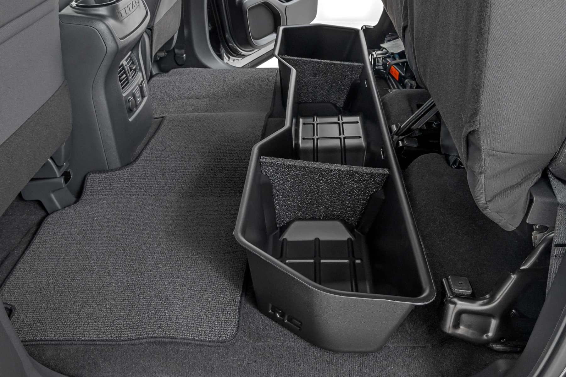 Under-Seat Storage for Nissan Titan and Titan XD Crew Cab (2004-2024)