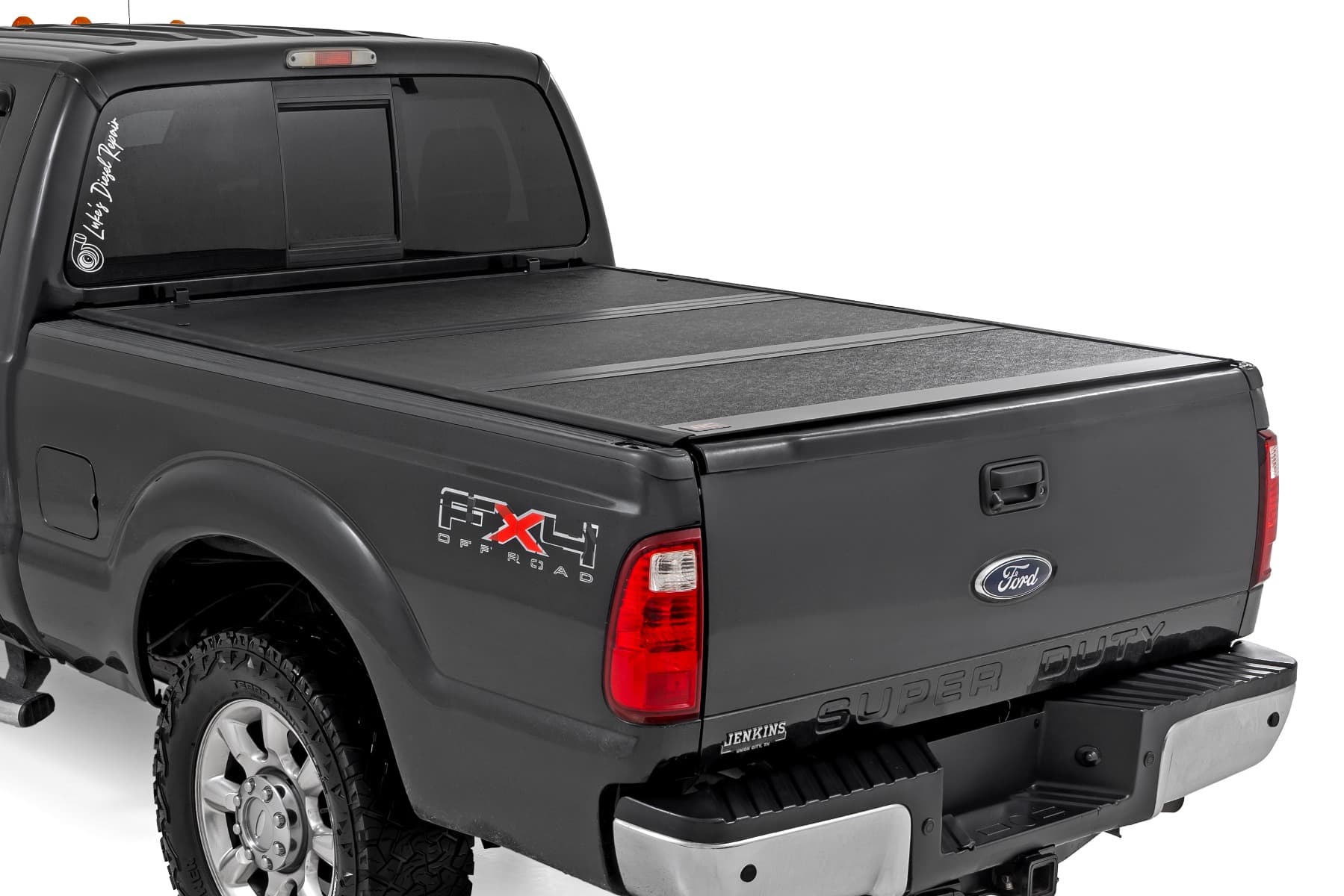 Hard Low-Profile Tri-Fold Bed Cover for 6'10" Beds