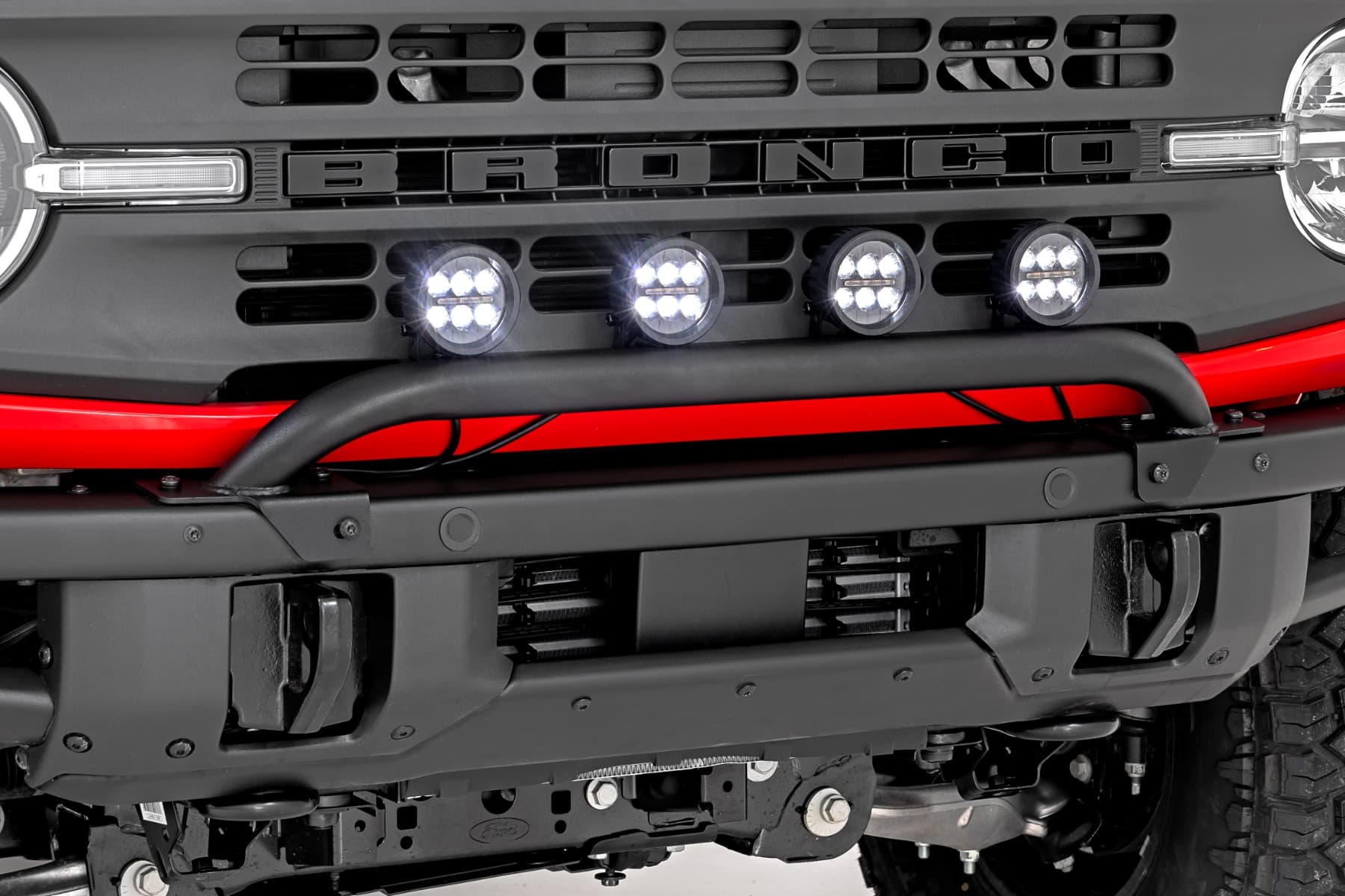 Black Series LED Light Bar Mount for Ford Bronco 4WD