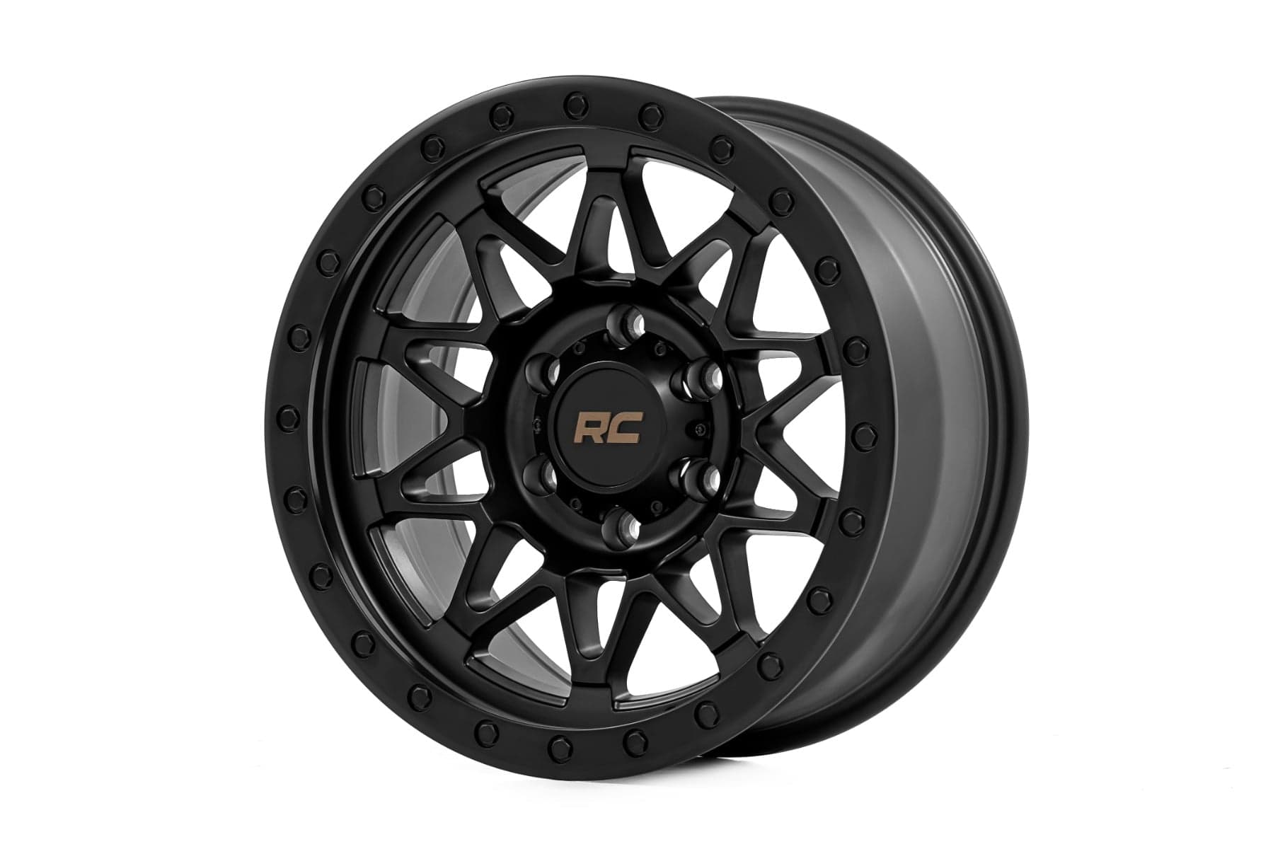 78 Series Wheel — Semi-Gloss Black, Simulated Beadlock