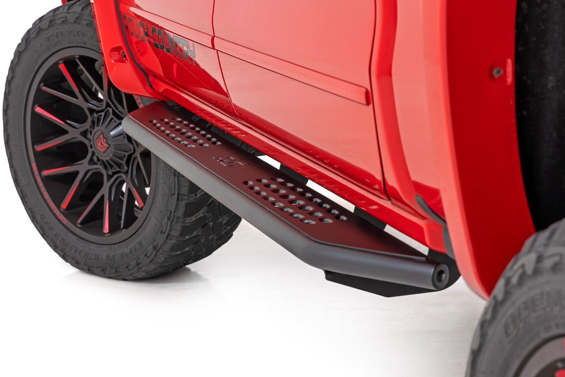 OV2 Steel Running Boards for Crew Cab Trucks