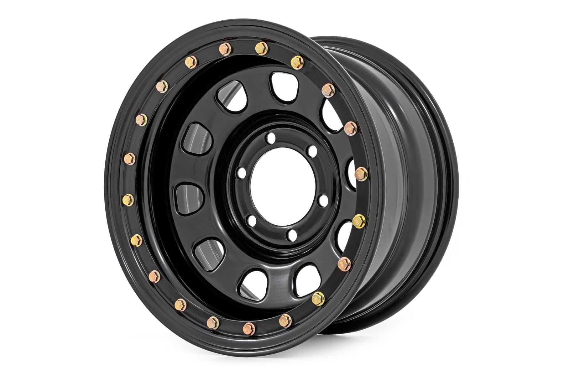 Steel Simulated Beadlock Wheel, Black Finish