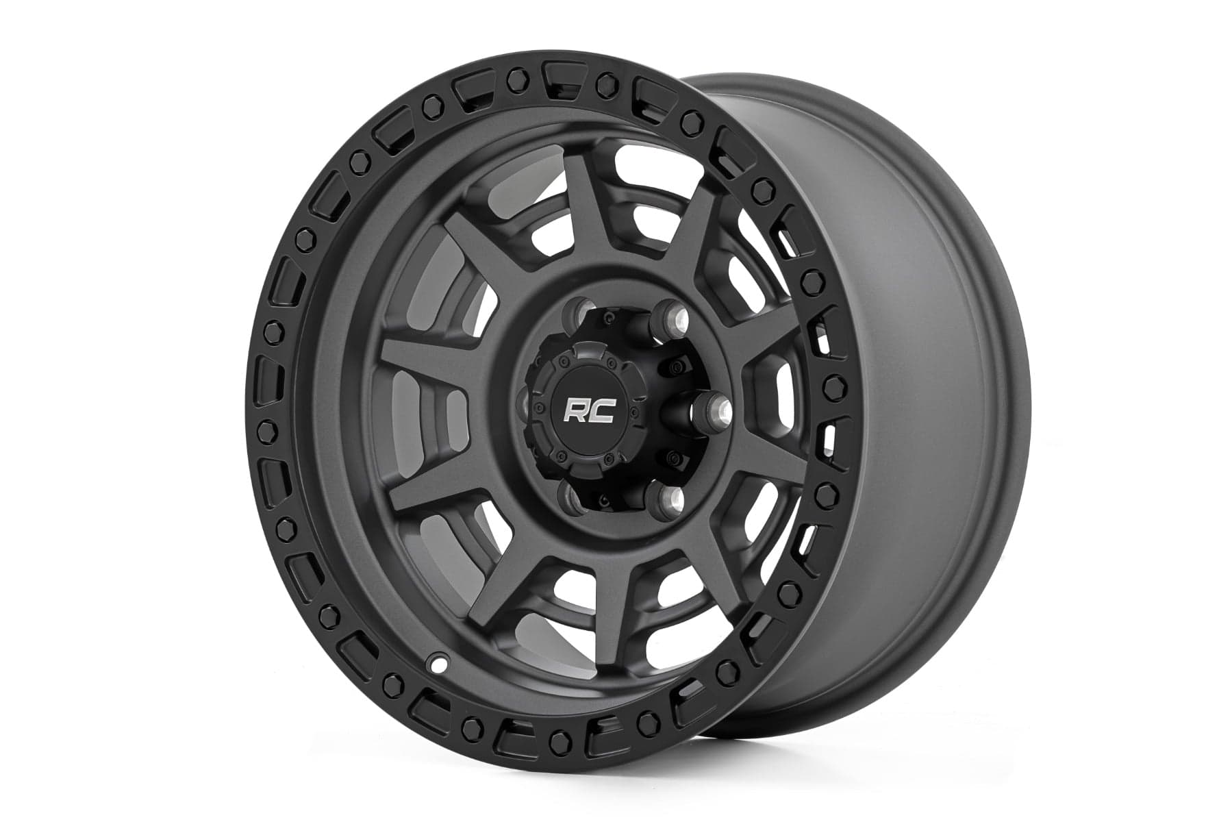 85 Series Simulated Beadlock Wheel — Gunmetal Gray with Black Ring — Part 85171211A