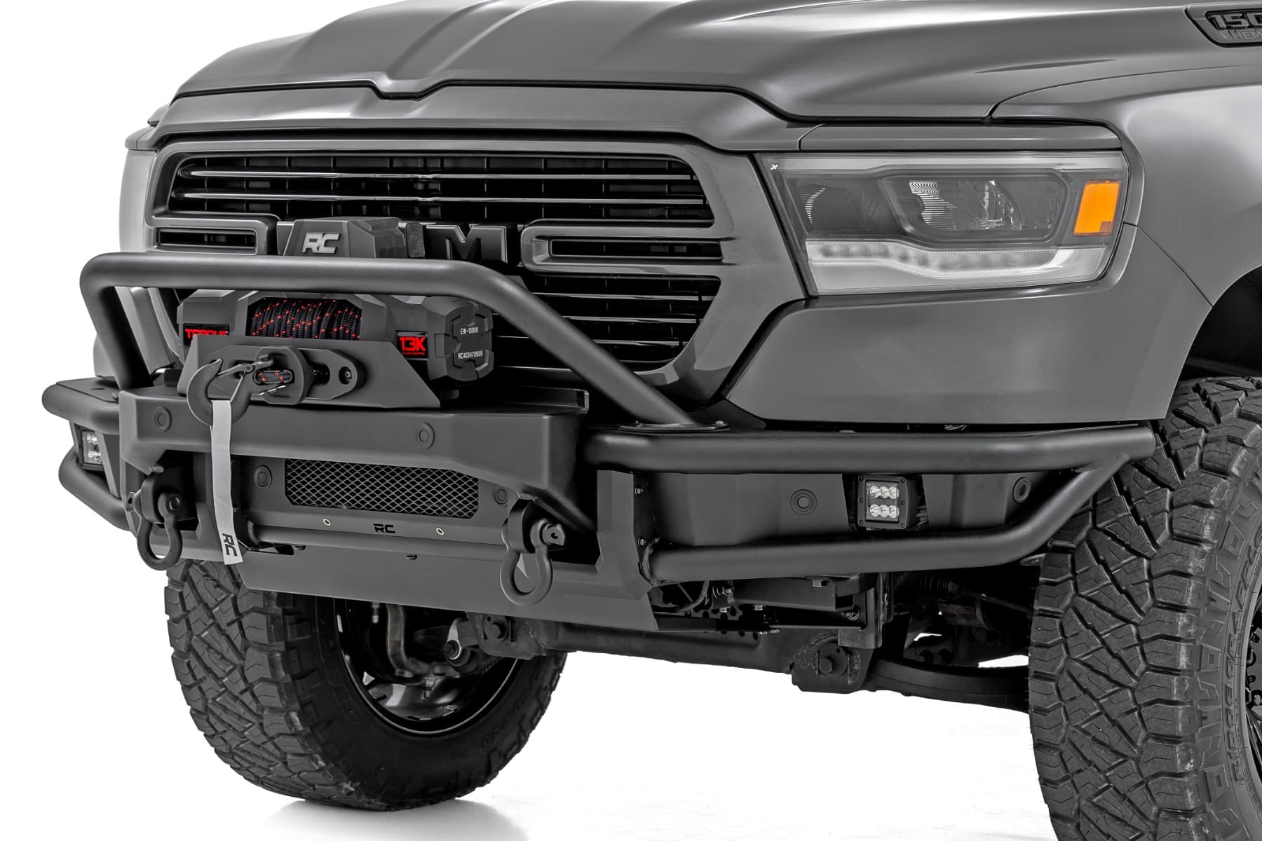 Tubular Winch-Tray Front Bumper for Ram 1500