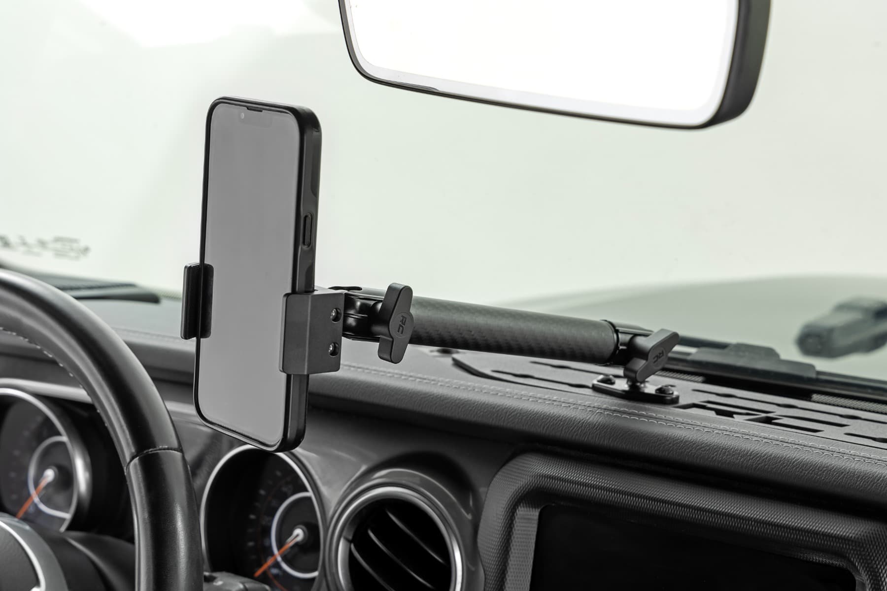 Dash Mount with 8-Inch Arms for Jeep Wrangler and Gladiator 4WD